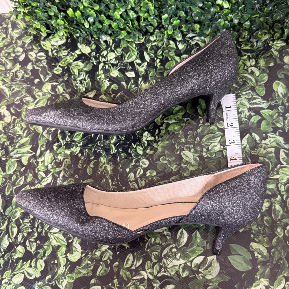 Life Stride Glitter Black Heels - Picture 6 of 11